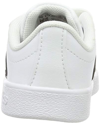 Adidas VL Court 2.0 CMF I, Zapatillas de Gimnasia Unisex bebé, Blanco (FTWR White/Core Black/FTWR White FTWR White/Core Black/FTWR White), 24 EU