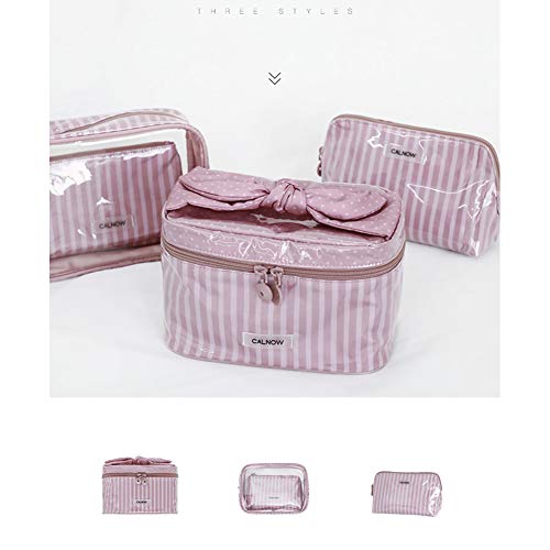 Adorable Bolsas Cosméticas Para Mujeres Viaje,Gran Capacidad Bolsa De Aseo Portátil Bolsa De Maquillaje Viaje Organizador Multifunción Caso Almacenamiento Para Chicas Mujeres Rosa-m