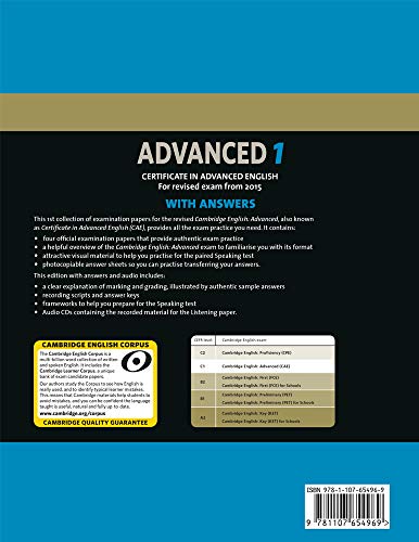 Advanced 1. Practice Tests with Answers and Audio CDs.