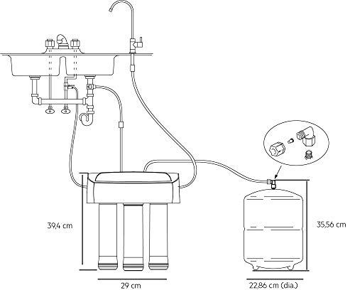 AEG AEGPPF Pre/Post Filtros de Repuesto Para Sistema de Ósmosis AEGRO, blanco