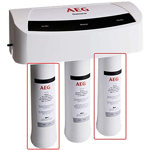 AEG AEGPPF Pre/Post Filtros de Repuesto Para Sistema de Ósmosis AEGRO, blanco