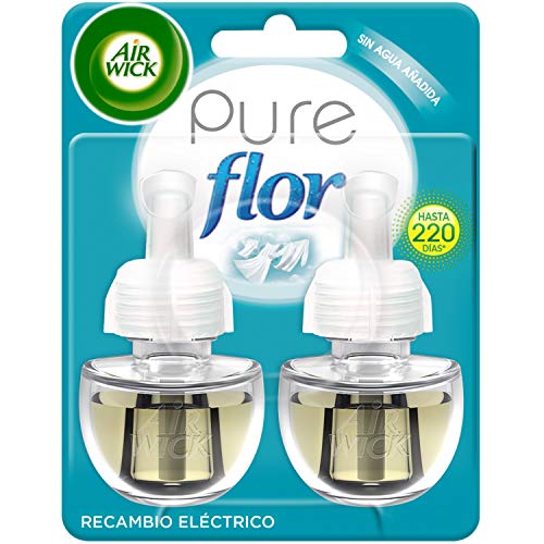 Air Wick Eléctrico Recambios de ambientador automático eléctrico, esencia para casa con aroma a Ropa Limpia Flor - 2 unidades