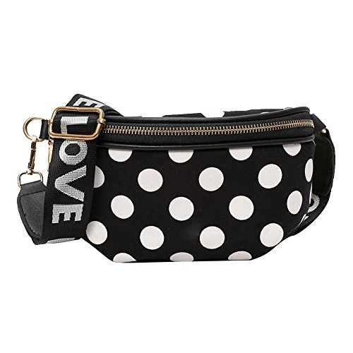 akaddy Bolso de la cintura de Fanny del bolso de la cintura de la moda de las mujeres Fanny Pack