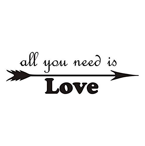 All You Need Is Love Vinilo Tatuajes De Pared Diy Art Mural Decoración Para El Hogar Dormitorio Pegatinas De Pared Extraíbles 66X24Cm