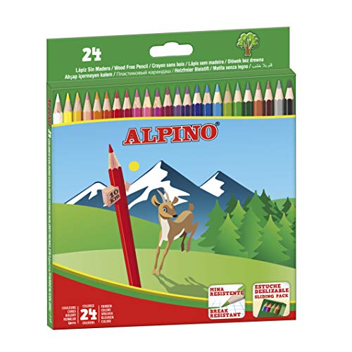 Alpino AL010658 - Estuche 24 lápices, multicolor