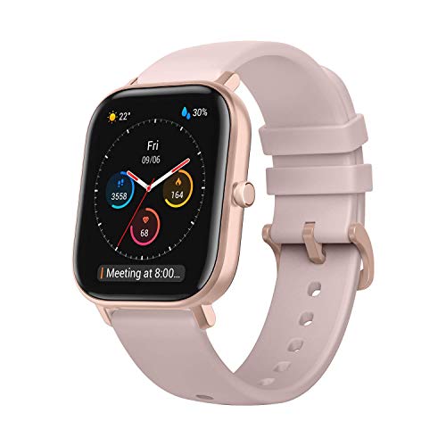 Amazfit GTS Reloj Smartwactch Deportivo | 14 días Batería | GPS+Glonass | Sensor Seguimiento Biológico BioTracker PPG | Frecuencia Cardíaca | Natación | Bluetooth 5.0 (iOS & Android) Pink-Rosa