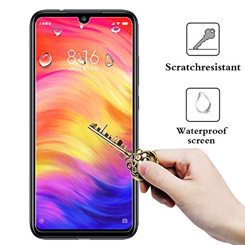 ANEWSIR [2 Pack] Protector de Pantalla para Xiaomi Redmi Note 7 / xiaomi redmi Note 7 Pro,Cristal Vidrio Templado Premium 9H definición.