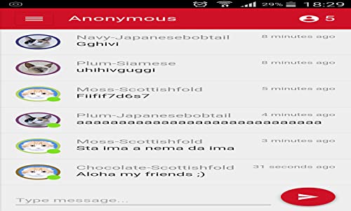 Anonymos chat app