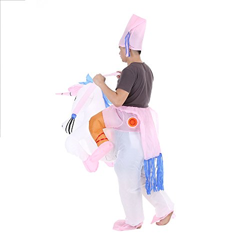 Anself - Disfraces Inflable De Unicornio Traje De Cosplay Fiesta,para Adulto 1.6m-1.8m