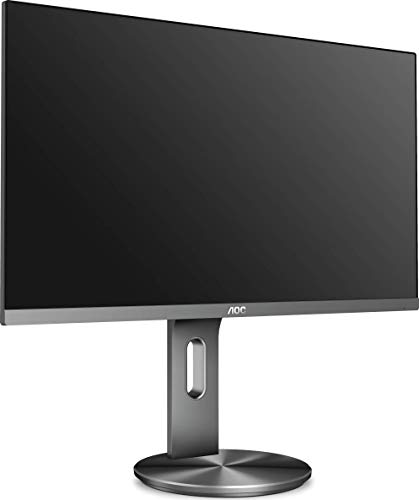 AOC Monitores I2490PXQU/BT - Pantalla para PC de 23.8" (resolución 1920 x 1080 pixels, tecnología FlickerFree y LowBlue, contraste 1000:1, 4 ms, HDMI, Displayport, Regulable en altura), Negro