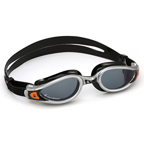 Aqua Sphere Kaiman Exo Gafas de natación, Unisex Adulto, Plateado y Negro, Talla única