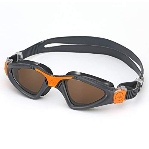 Aqua Sphere Kayenne Gafas de natación, Unisex Adulto, Lente Gris y Naranja/marrón polarizado, Talla única