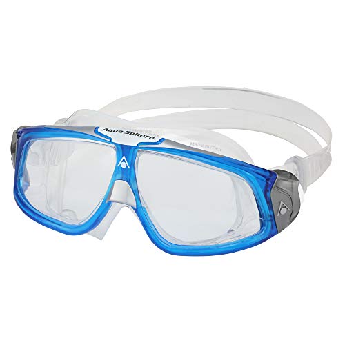 Aqua Sphere Seal 2.0 Gafas de natación, Unisex Adulto, Lente Azul Claro y Blanco/Transparente, Talla única