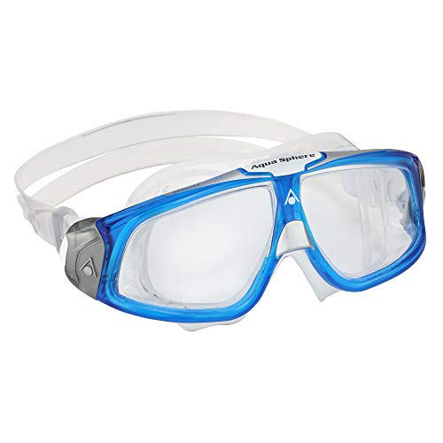 Aqua Sphere Seal 2.0 Gafas de natación, Unisex Adulto, Lente Azul Claro y Blanco/Transparente, Talla única