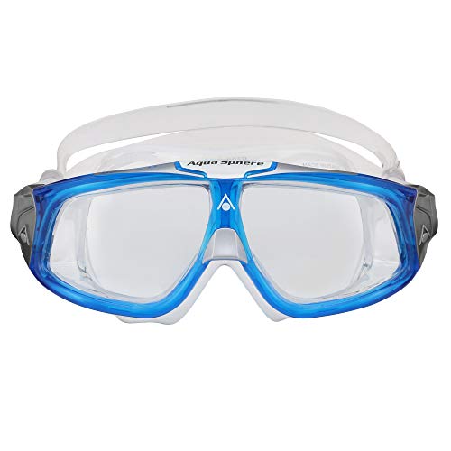 Aqua Sphere Seal 2.0 Gafas de natación, Unisex Adulto, Lente Azul Claro y Blanco/Transparente, Talla única