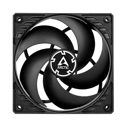 Arctic P12 - Ventilador de Carcasa 120 mm optimizado para Presión, Negro