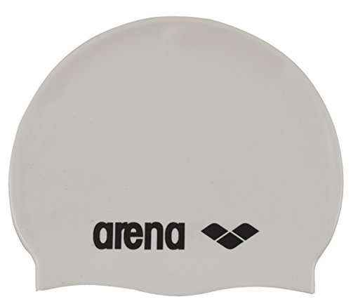 Arena Classic Gorro de Natación, Unisex Adulto, Blanco (White/Black), Talla Única