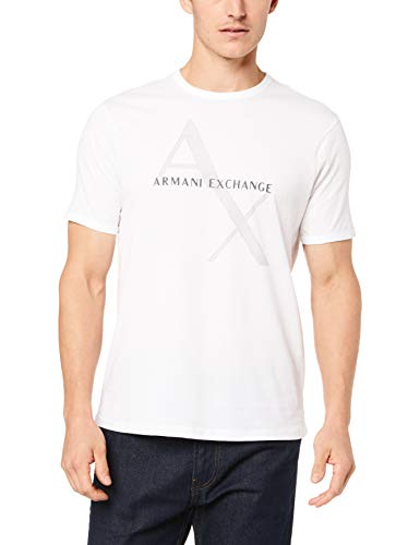 Armani Exchange 8nzt76 Camiseta, Blanco (White 1100), Large para Hombre