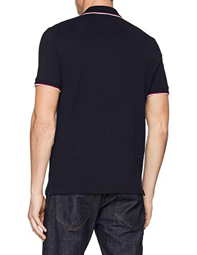 Armani Exchange Double Stripe Polo, Azul (Navy 1510), X-Small para Hombre