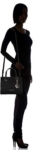 Armani Exchange - Small Shopping Bag, Bolsos totes Mujer, Negro (Black), 20x13x26 cm (B x H T)