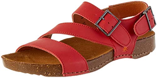 Art I Breathe, Sandalias con Punta Abierta para Mujer, Rojo (Red Red), 38 EU