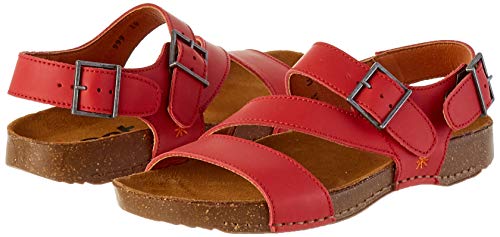 Art I Breathe, Sandalias con Punta Abierta para Mujer, Rojo (Red Red), 38 EU