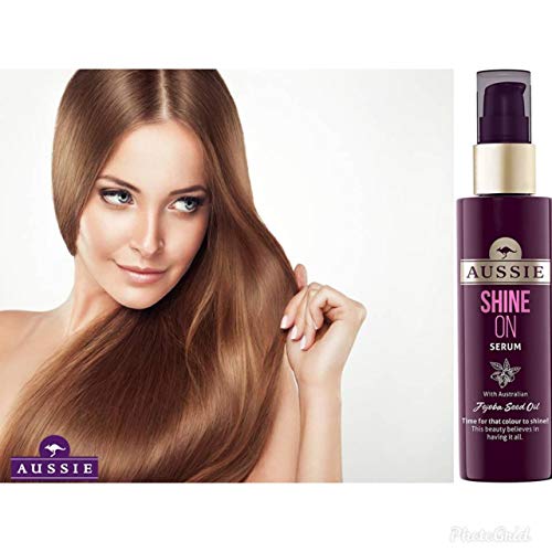 Aussie Shine On Hair - Suero con aceite de semilla de jojoba australiana, tiempo para que el color brille 75 ml