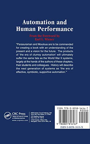 Automation and Human Performance: Theory and Applications (Human Factors in Transportation)