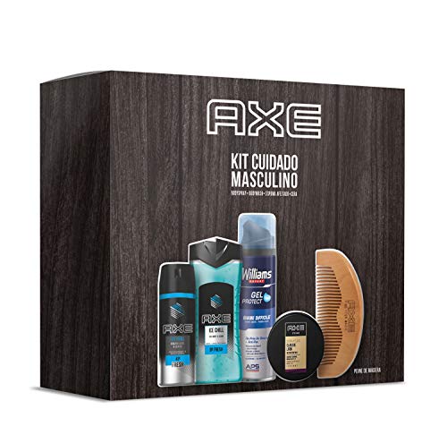 Axe Pack Rutina con Peine Bodyspray Ice Chill 150 ml + Gel de Ducha 250 ml + Cera 75 ml