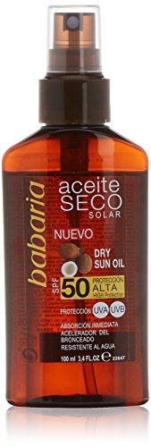 Babaria Aceite Spray Solar Seco Coco SPF50-100 ml