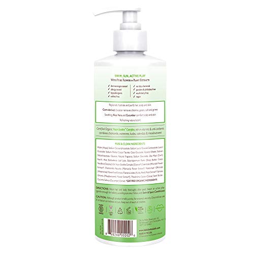 Babo Botanicals Champú y lavado de pepino Aloe, 16 oz