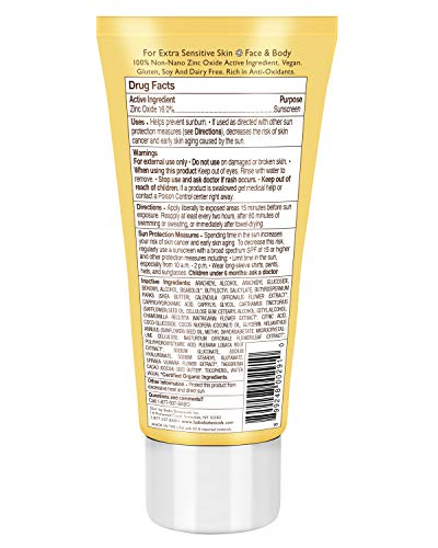 Babo Botanicals SPF 30 Clear Zinc Loción - Sin Fragancia, 3 oz, mejor protector solar mineral natural, no Nano, sensible