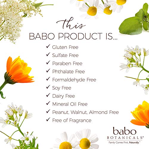 Babo Botanicals SPF 30 Clear Zinc Loción - Sin Fragancia, 3 oz, mejor protector solar mineral natural, no Nano, sensible