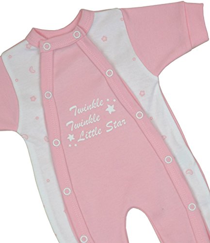 Babyprem Bebé Prematuro Pijama Mameluco Ropa Algodón Niñas Twinkle Little Star 38-44cm Rosa