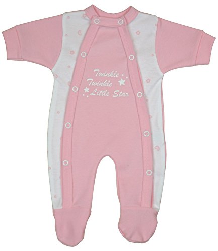 Babyprem Bebé Prematuro Pijama Mameluco Ropa Algodón Niñas Twinkle Little Star 38-44cm Rosa