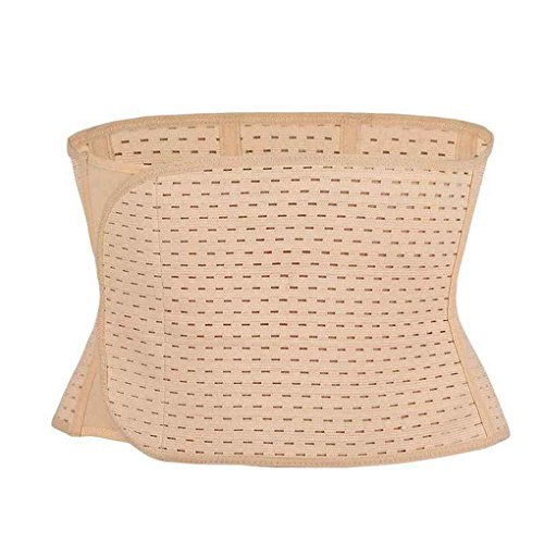 Babysbreath17 Delgada posparto Verano del Abdomen de la Correa de la Correa Bellyband Tonificación Apoyo para la Espalda Cinturones Abdomen Faja Mujeres Embarazadas Beige