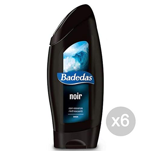 Badedas Juego de 6 Ducha Nero-Noir 250 ML Cuidado y Limpieza del Cuerpo, Multicolor, única