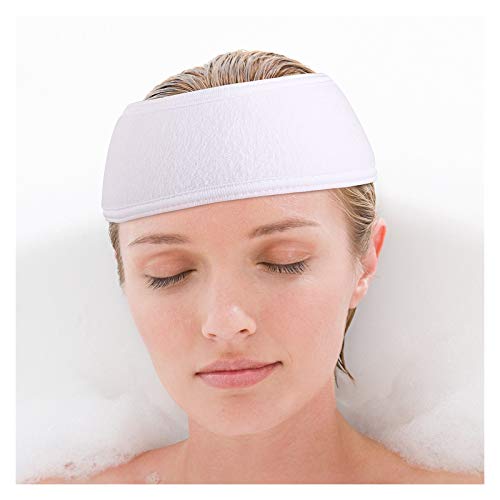 Banda para el cabello Hairband ancho Yoga bañera de hidromasaje ducha de maquillaje cosmético lavado de cara Cinta de cabeza for las mujeres señoras de Maquillaje Accesorios ( Color : Burgundy )