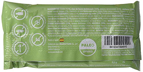 Barrita Energética Paleo 100% natural - Alta en proteínas - Avellanas y Plátano (50g)