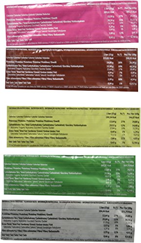 Barritas Energéticas Paleo 100% naturales - Altas en Proteína - Pack Ahorro 5 Sabores (15x55g)