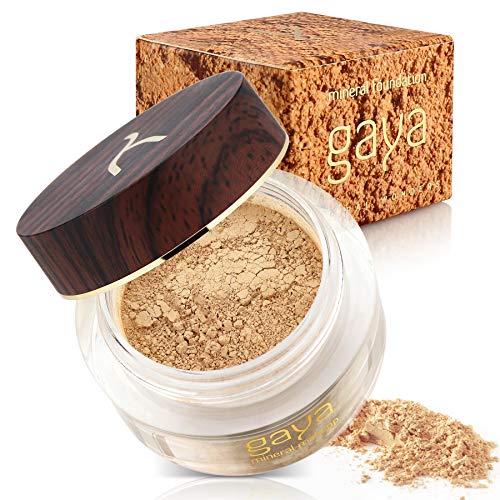 Base Maquillaje Mineral y Vegana - En Polvos, Única 4 en 1 - Completo y con Protector Solar UV, 100% Natural Y Multiuso Todo Tipo De Piel