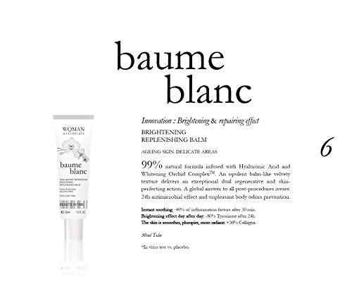 BAUME BLANC 30 ml - Tratamiento Reparador Despigmentador Regeneración Profunda - Revitalizante Piel Cuerpo y Zonas Íntimas (Mucosas, Cuello, Escote) - Adecuado tras Tratamientos Cosméticos