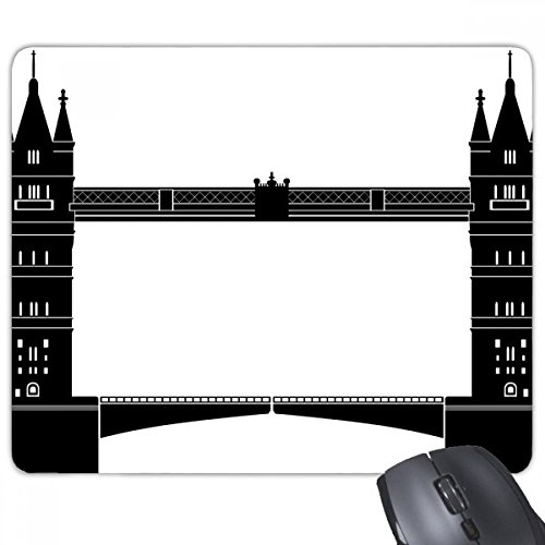 beatChong Goma Mousepad del Juego Alfombrilla de ratón Regalo bretaña London Victoria Silueta Reino Unido rectángulo Antideslizante