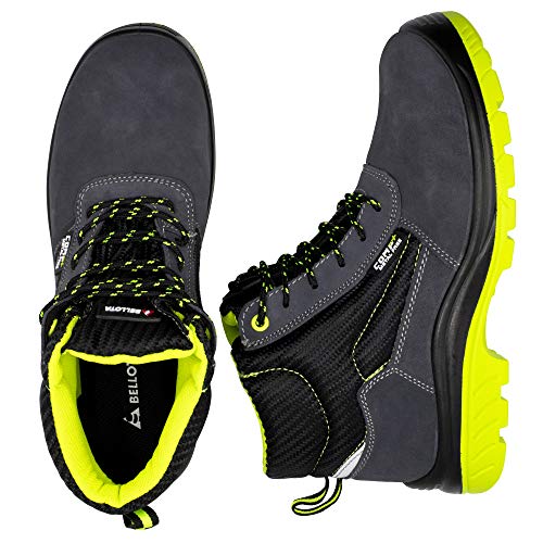 Bellota 7230946S1P Bota de seguridad, Negro, Verde, 46 EU