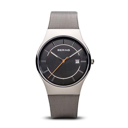 BERING Reloj Analógico para Hombre de Cuarzo con Correa en Acero Inoxidable 11938-007