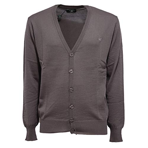 Beverly Hills Polo Club 6428K Cardigan uomo Grey Mix Wool Sweater Man [L]