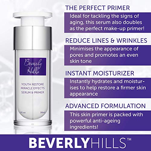 Beverly Hills - Sérum Restaurador de Juventud de Efecto Milagroso y Primer con Ingredientes Antiedad (30 ml)