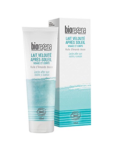 Bioregena - Leche after sun calmante BIO, hidratación después del sol, rostro y cuerpo, tubo 125 ml.