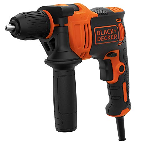 Black+Decker BEH710K-QS Taladro Percutor 710W, 710 W, 230 V, Naranja/Negro