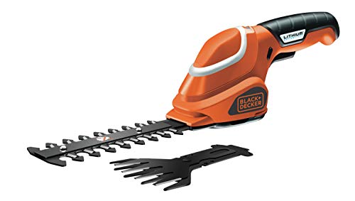 BLACK+DECKER GSL700-QW - Kit tijera cortacésped y arreglasetos 7 V, 1.2 Ah